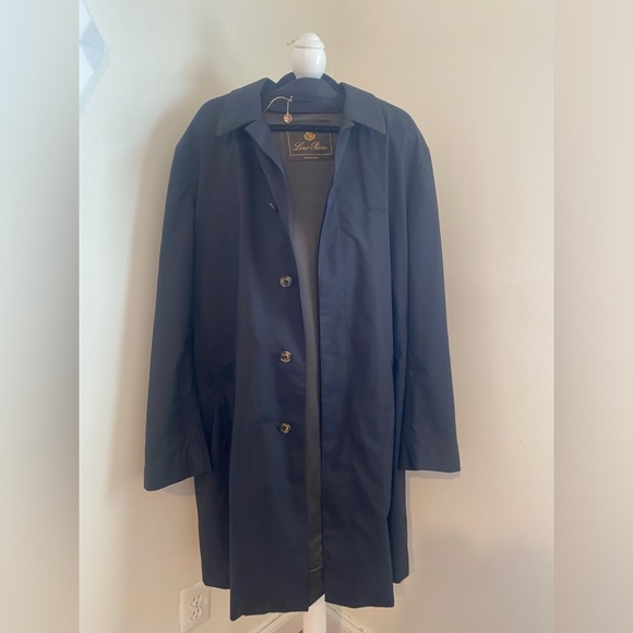 Loro Piana x Netjet  Rain Storm System Black Trench Coat Size XXL NWT - Picture 1 of 12